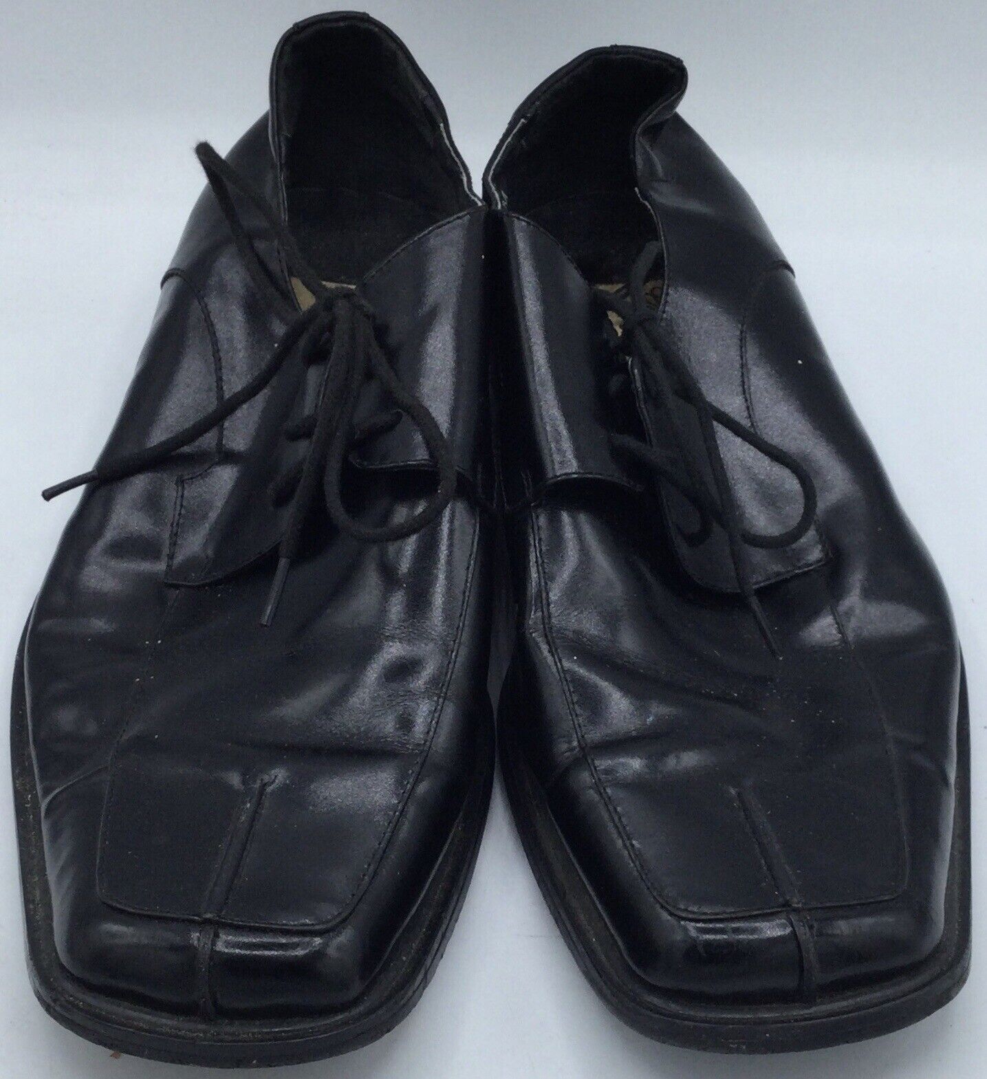 Giorgio V Men's Black Derby Shoes 051525 Size 9.5M US