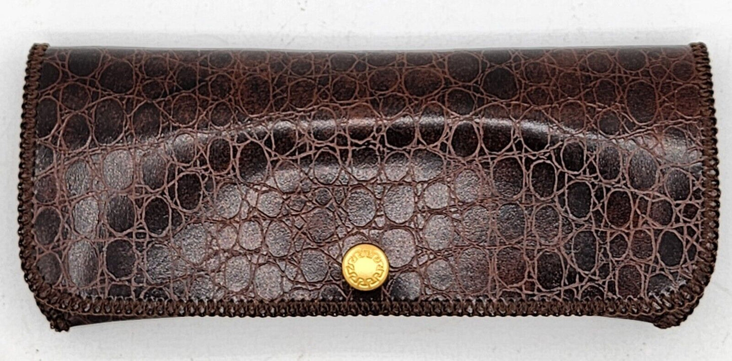 Brown Leather Glasses Case