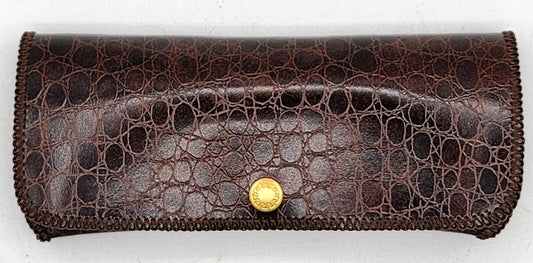 Brown Leather Glasses Case