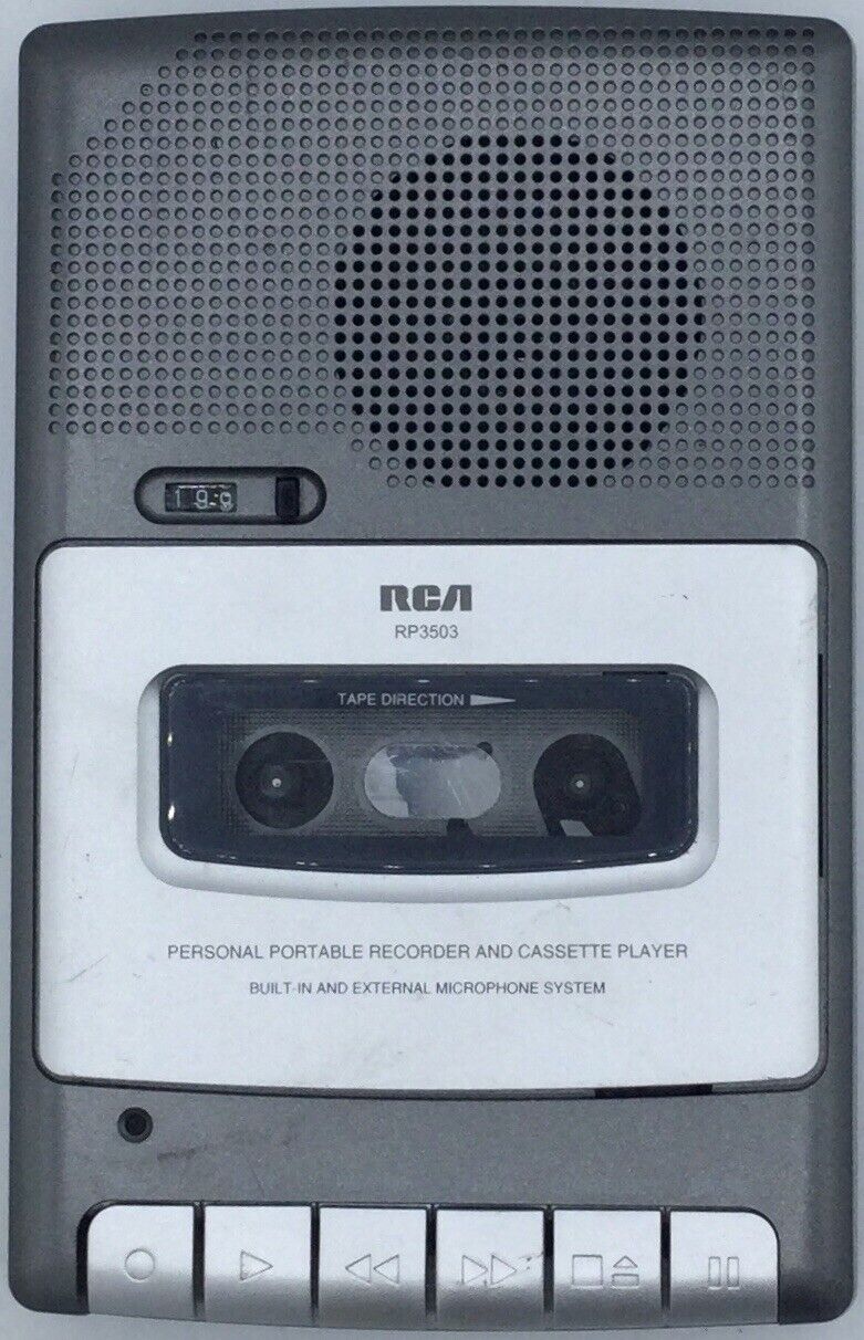 RCA RP3503A Personal Portable Recorder and Cassette Player