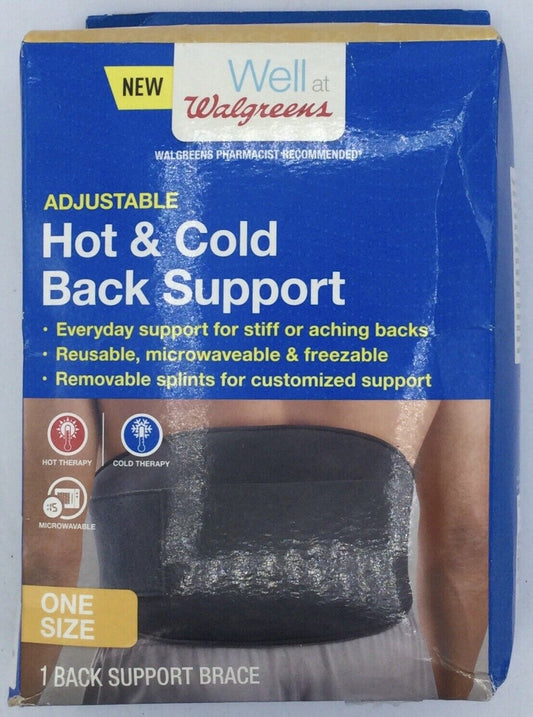 Lot of 2: Walgreens Adjustable Hot & Cold Back Support - Technically New