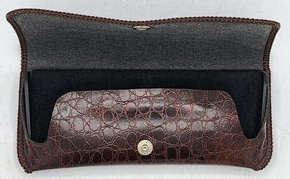 Brown Leather Glasses Case