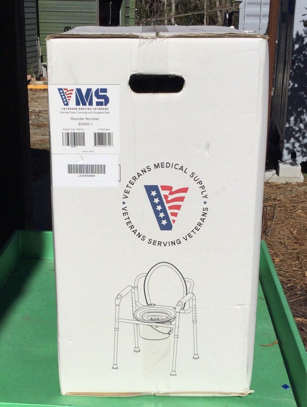 VMS Standard Steel 3 in 1 Commode - Elongated Seat