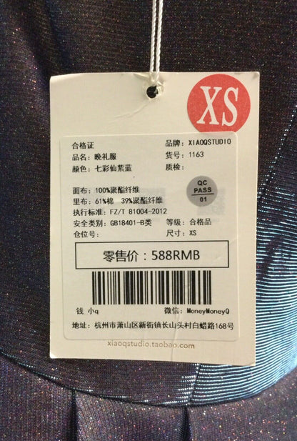 XIAOQSTUDIO Two-Tone Evening Dress (XS)