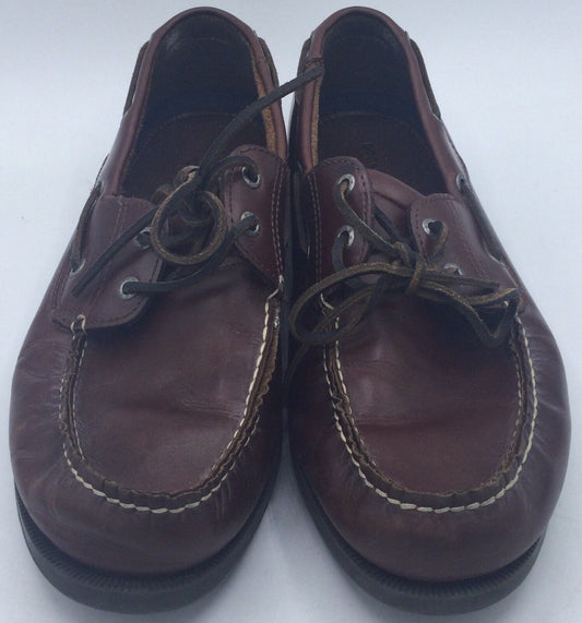 Dockers Men's US Size 11W Brown Leather Moccasins