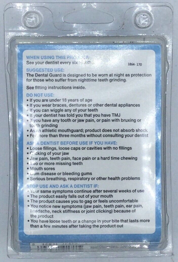 WALGREENS Dental Guard Nighttime Grinding 2 Guards + 1 Case w/ Mirror - Lot of 2