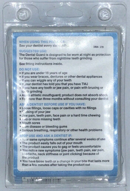 WALGREENS Dental Guard Nighttime Grinding 2 Guards + 1 Case w/ Mirror - Lot of 2