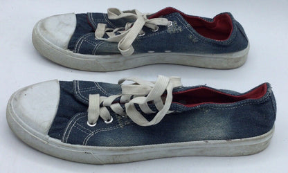 Bobbie Brooks Women's Size 10 Distressed Denim Sneakers