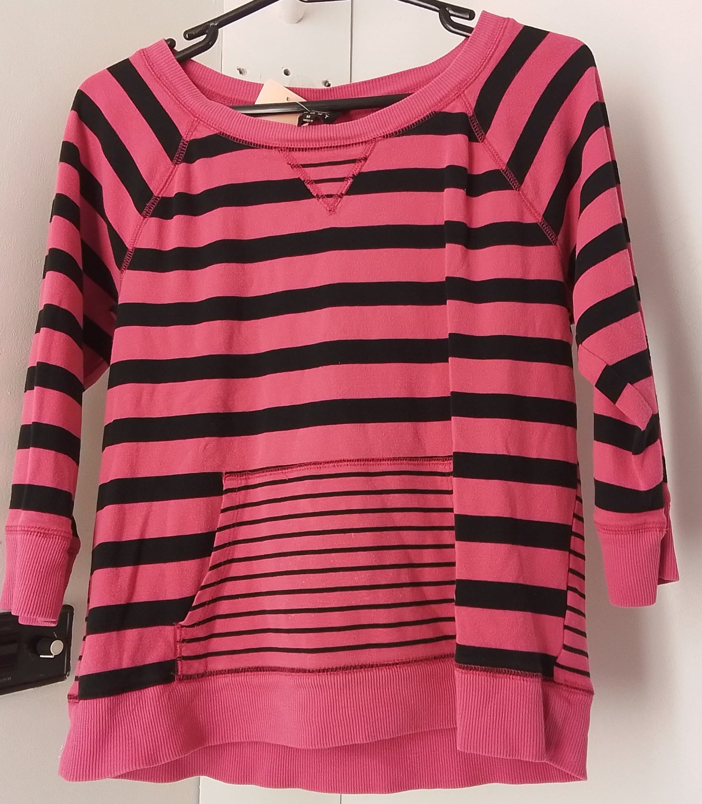 Jones New York Women's Pink Striped Sweater