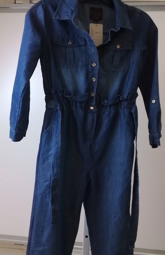 Chillipop Girls' Jean Jump Suit