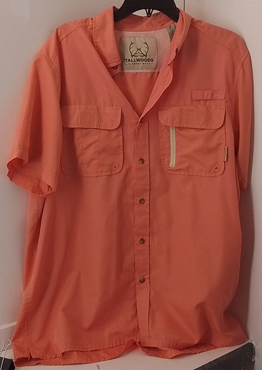 Tallwoods Men's Salmon Colored Dress Shirt