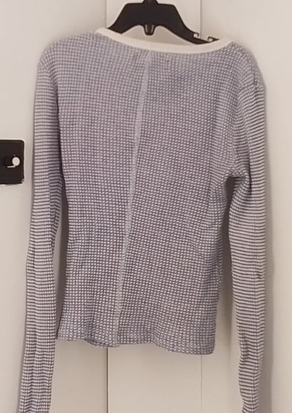 Urban Outfitters Blue Plaid Long Sleeve Shirt