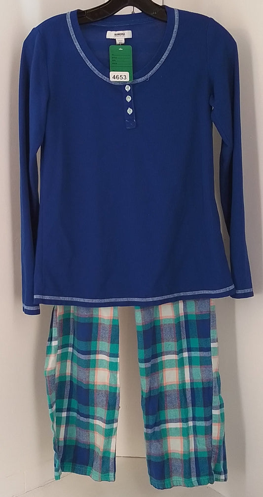 Sonoma Women's Blue Pajama Shirt