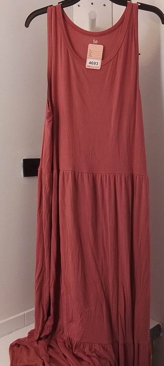 SO Women's Coral Pink Maxi Dress