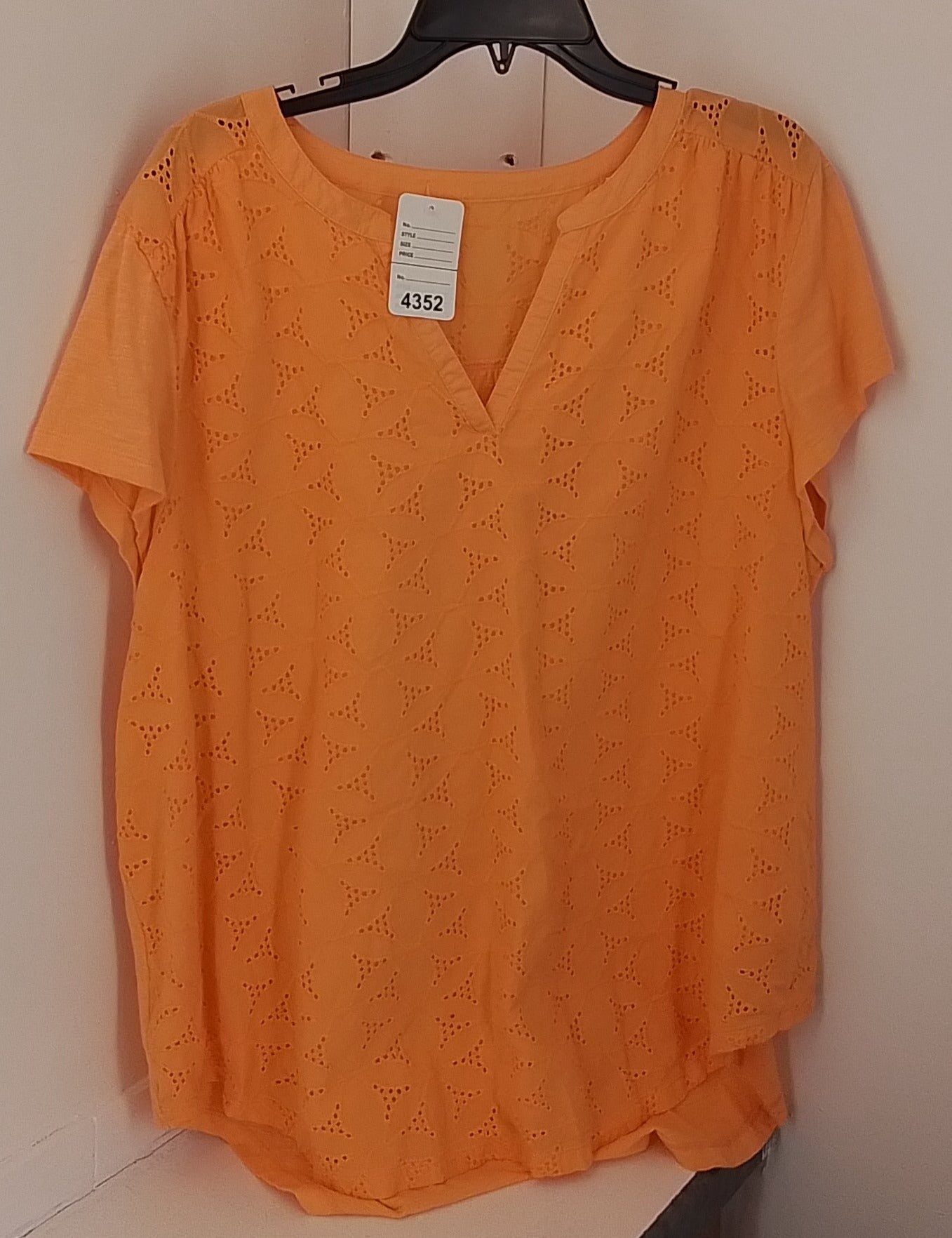 St John's Bay Women's Orange Blouse