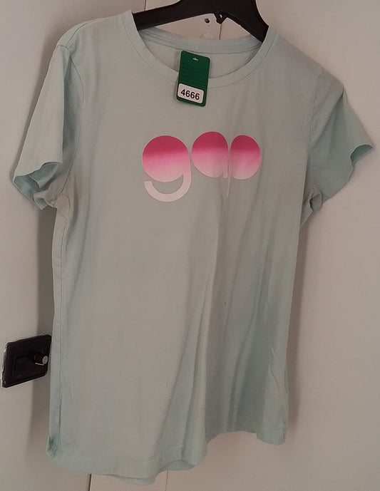 Gap Women's Aqua Blue Shirt