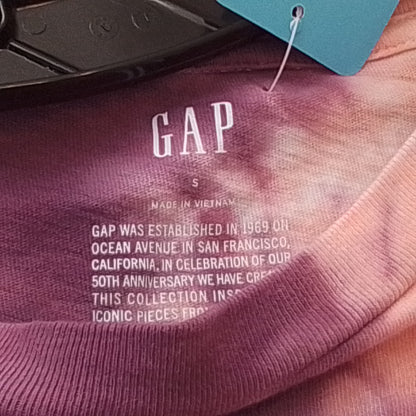 The Gap Women's Purple and Pink Tie-Dye T-shirt