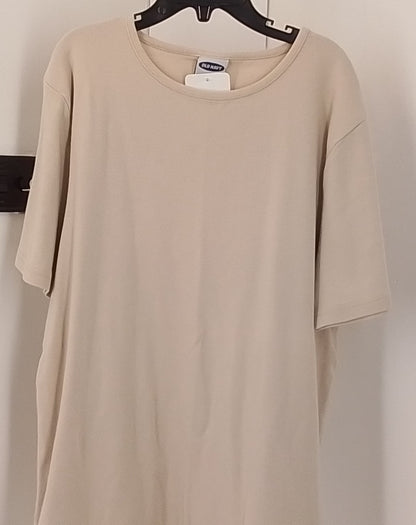 Old Navy Women's Tan Short Sleeve Shirt