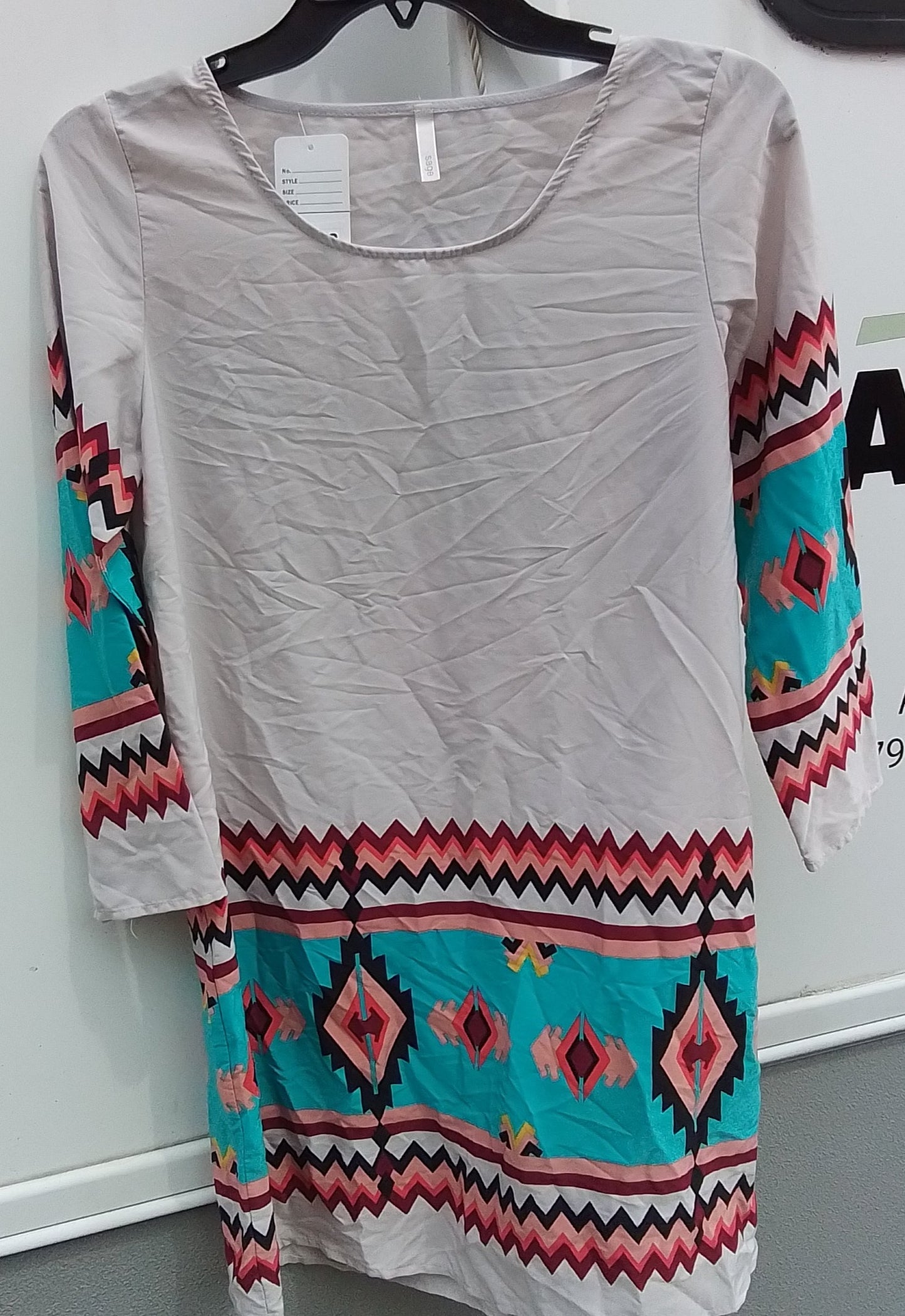 Sage Women's Multicolor Patterned Dress Shirt