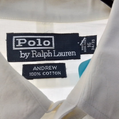 Ralph Lauren Women's White Long Sleeve Button Up