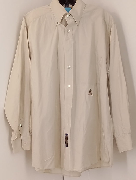 Tommy Hilfiger Men's Khaki Button Up Shirt
