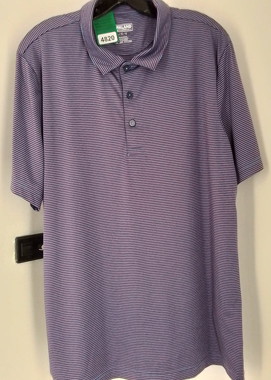 Kirkland Signature Men's Purple Short Sleeved Shirt