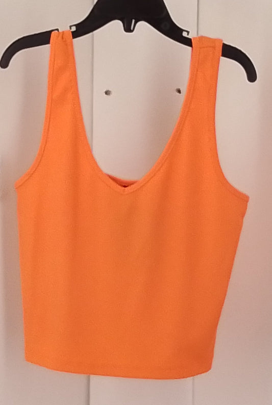 Shein Women's Orange Tank Top