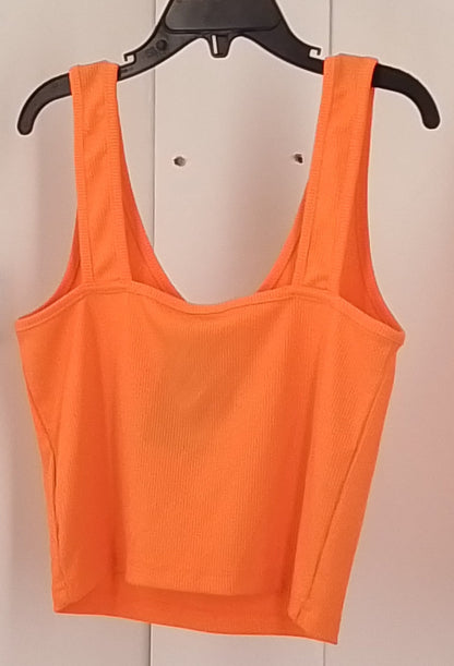 Shein Women's Orange Tank Top