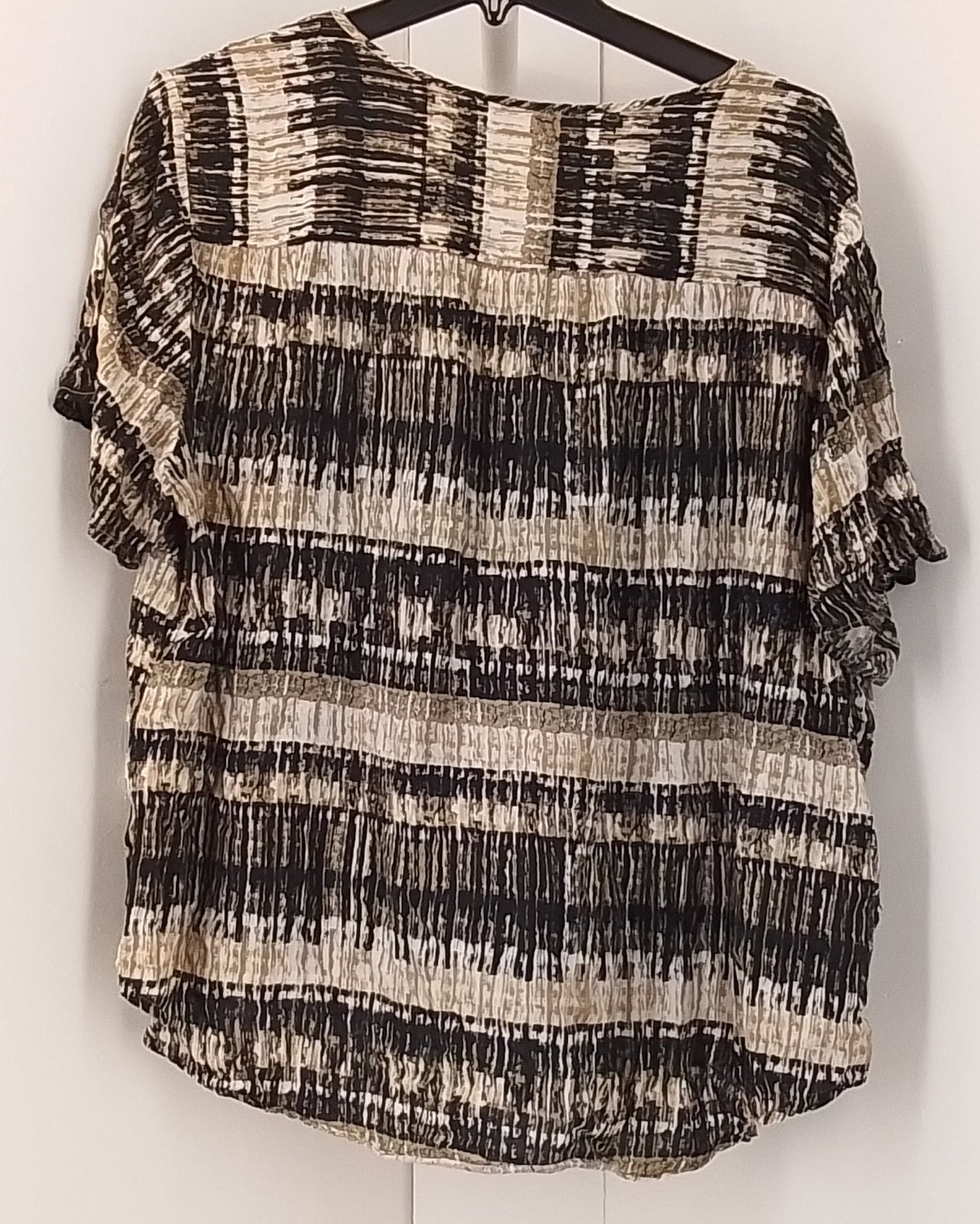 Cato Women's Brown Striped Blouse