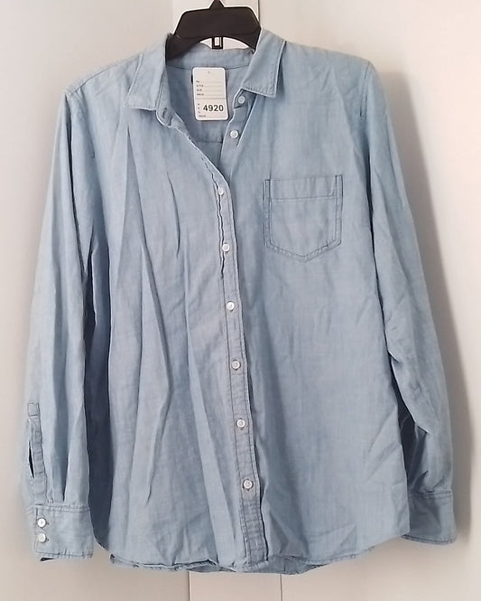 J. Crew Men's Blue Button Up Shirt