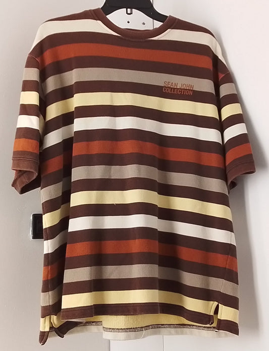 Sean John Men's Fall Colored Striped Shirt