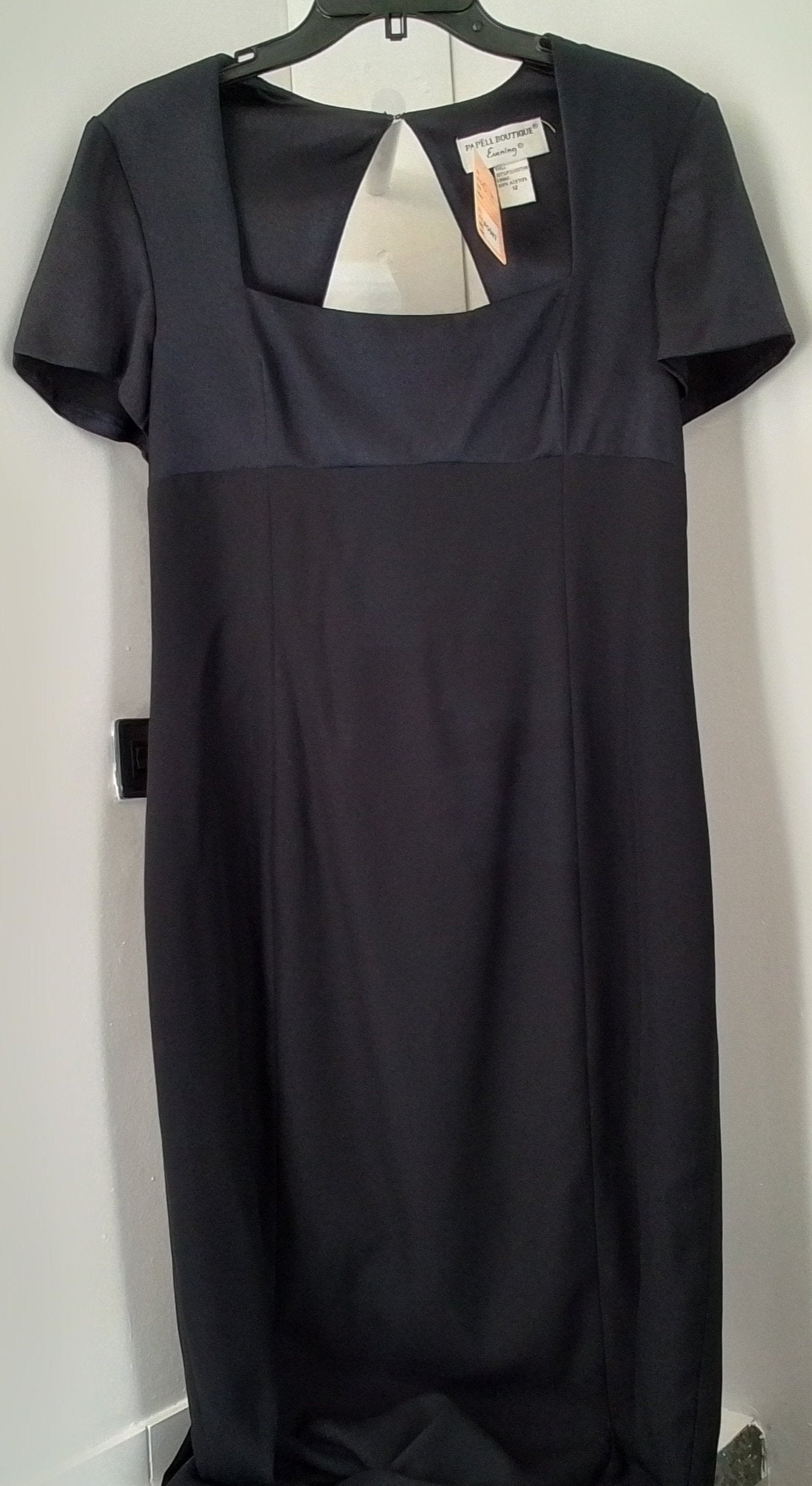 Papell Boutique Black Evening Dress