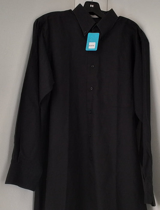 Van Heusen Black Long Sleeve Button Up Shirt