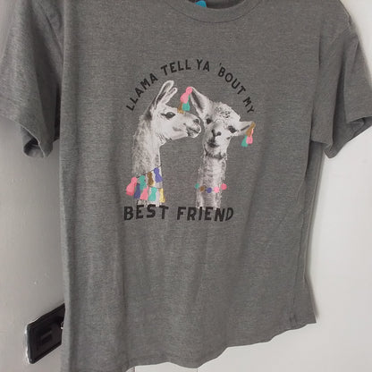 girl's llama tshirt