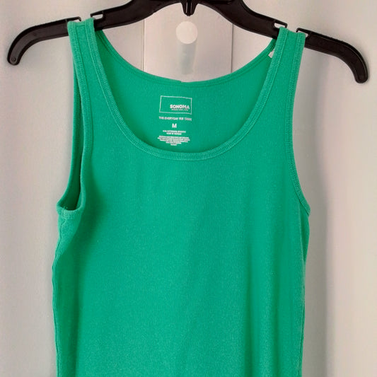 women's green tank