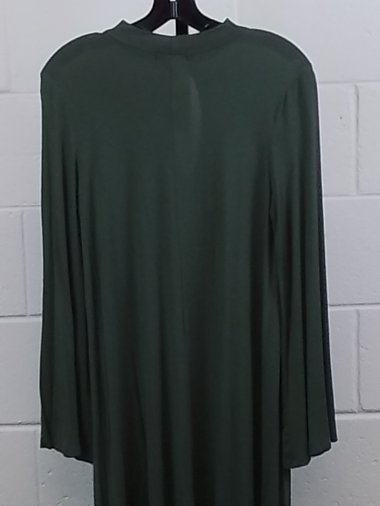 Piko Sz M Olive Green Long Sleeve Dress