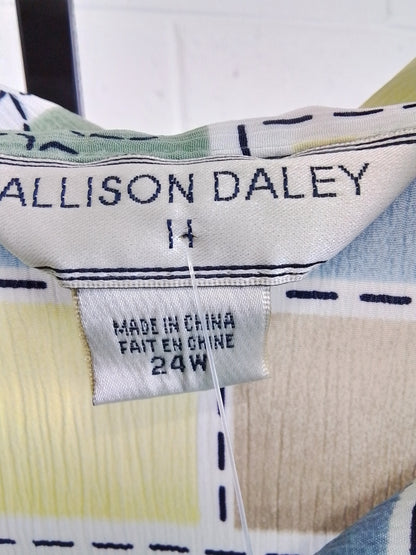 allison daley yellow blue green florl blockp