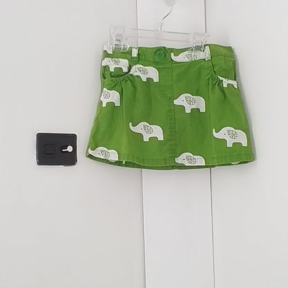 Little girls Crazy 8 green skirt