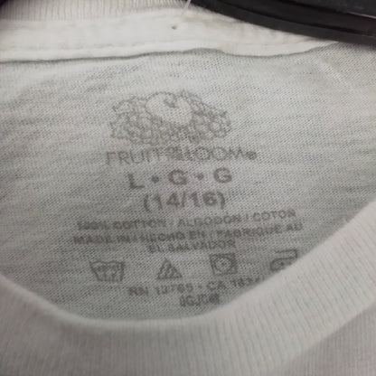 kids white t-shirt fruit of the loom bundle of 3