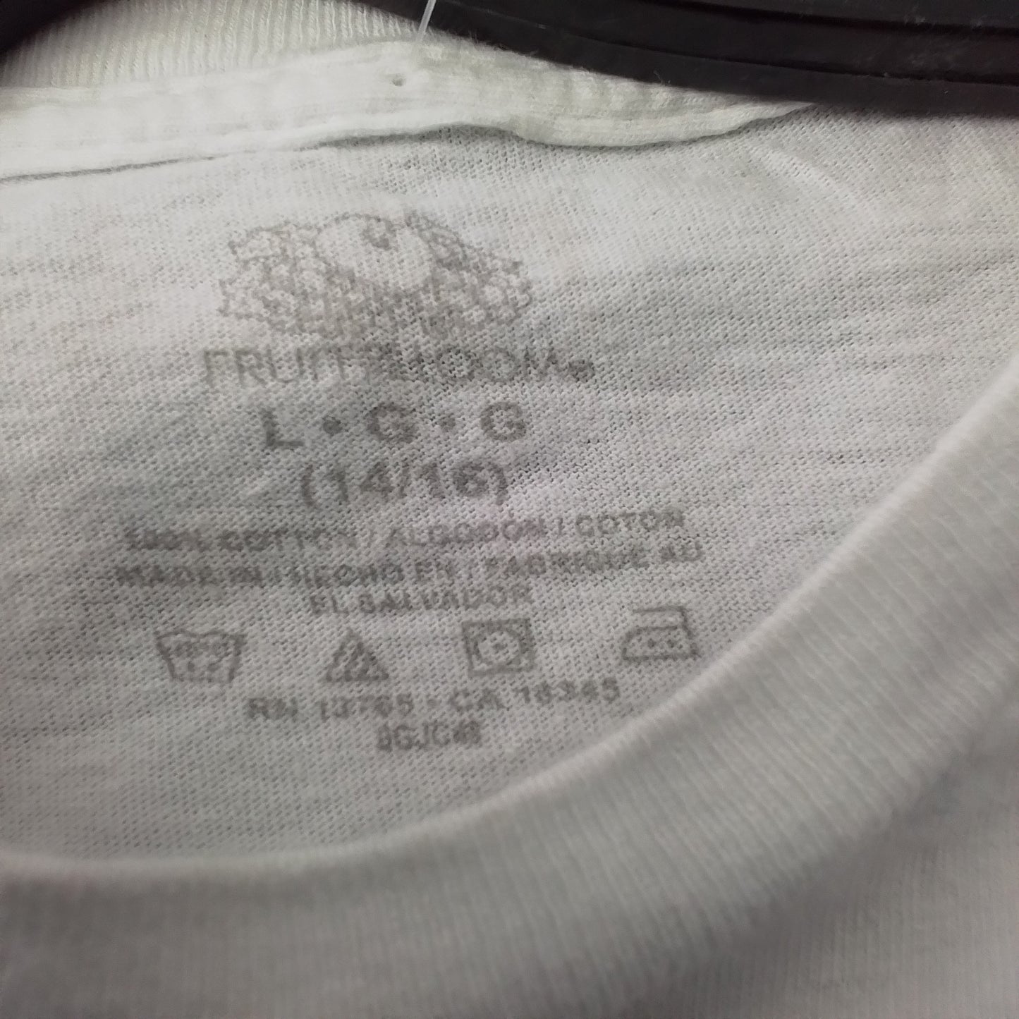 kids white t-shirt fruit of the loom bundle of 3