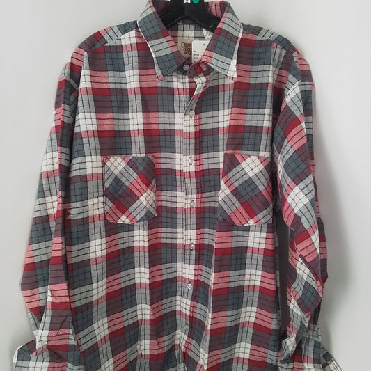 mens ozark trail long sleeve plaid shirt