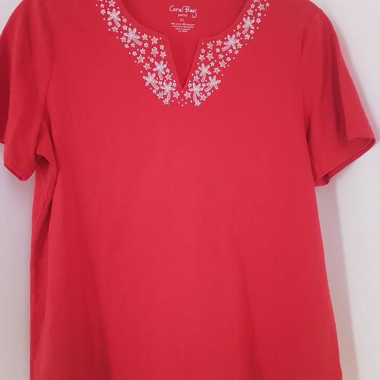 coral bay Women's v-neck t-shirt