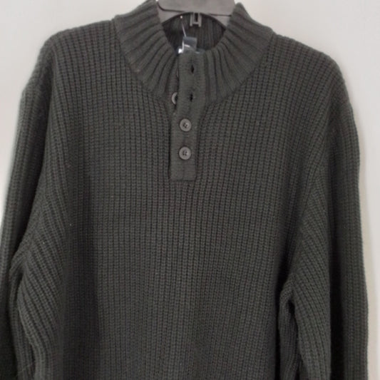 Men's King Size Black Sweater