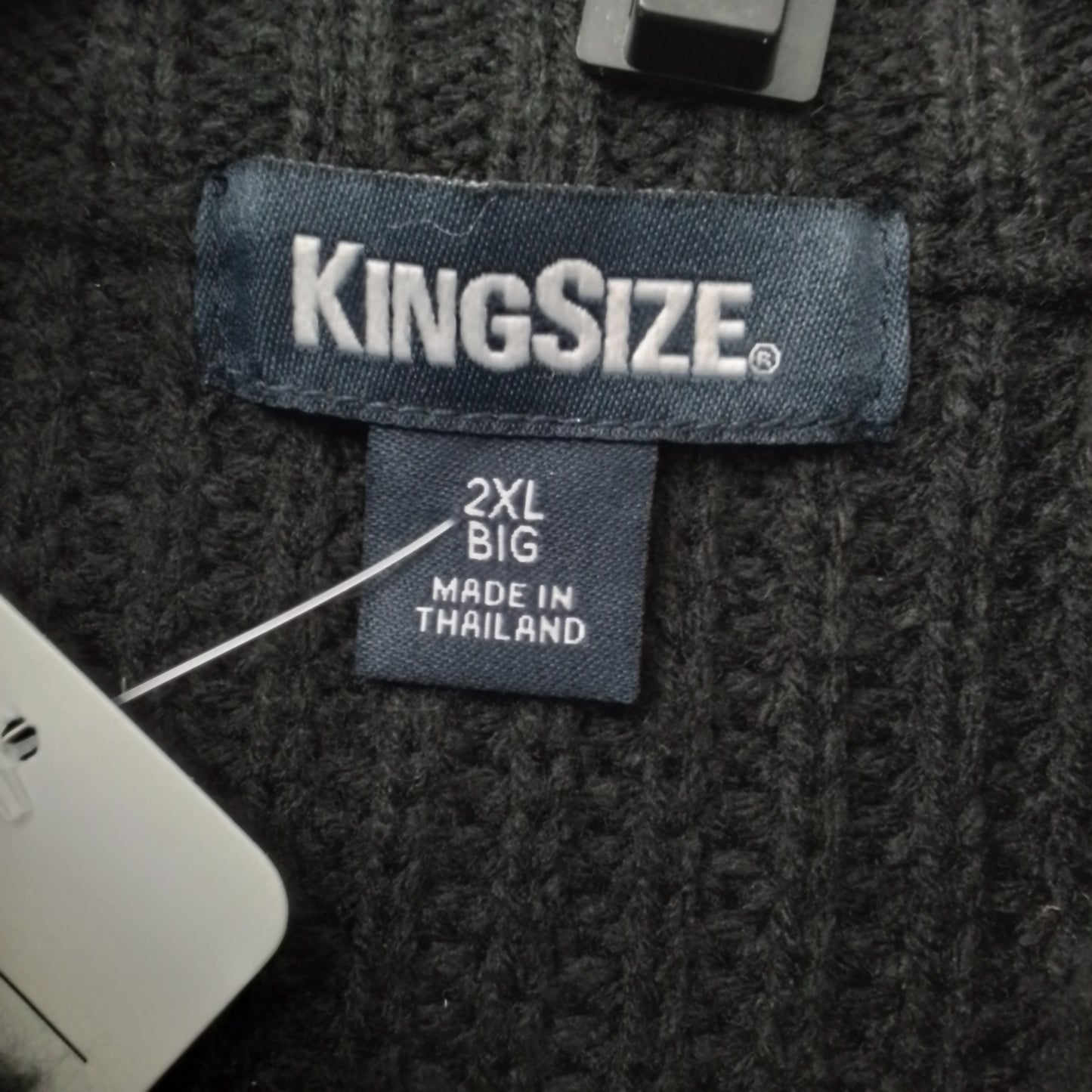 Men's King Size Black Sweater