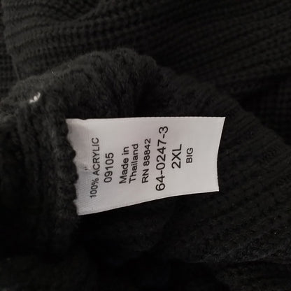 Men's King Size Black Sweater