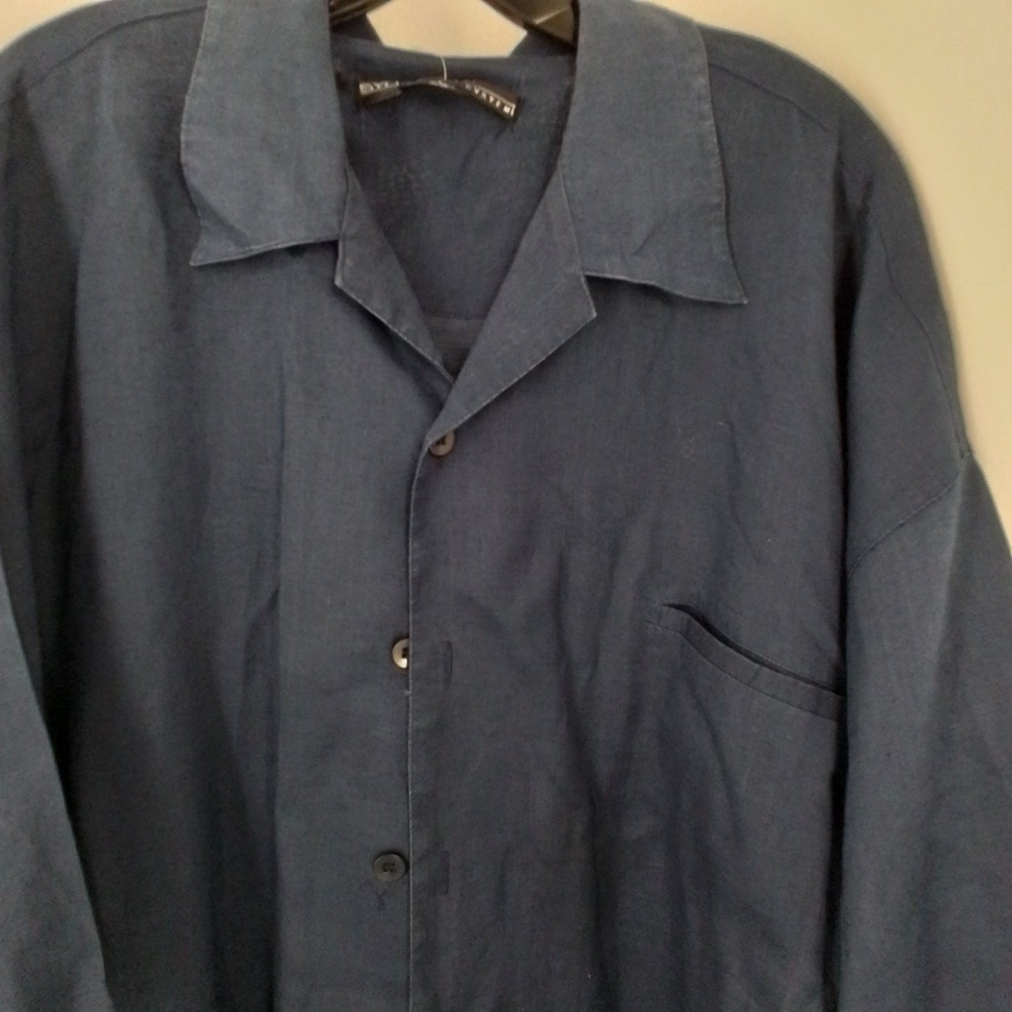 Men's Syllables System short sleeve button up