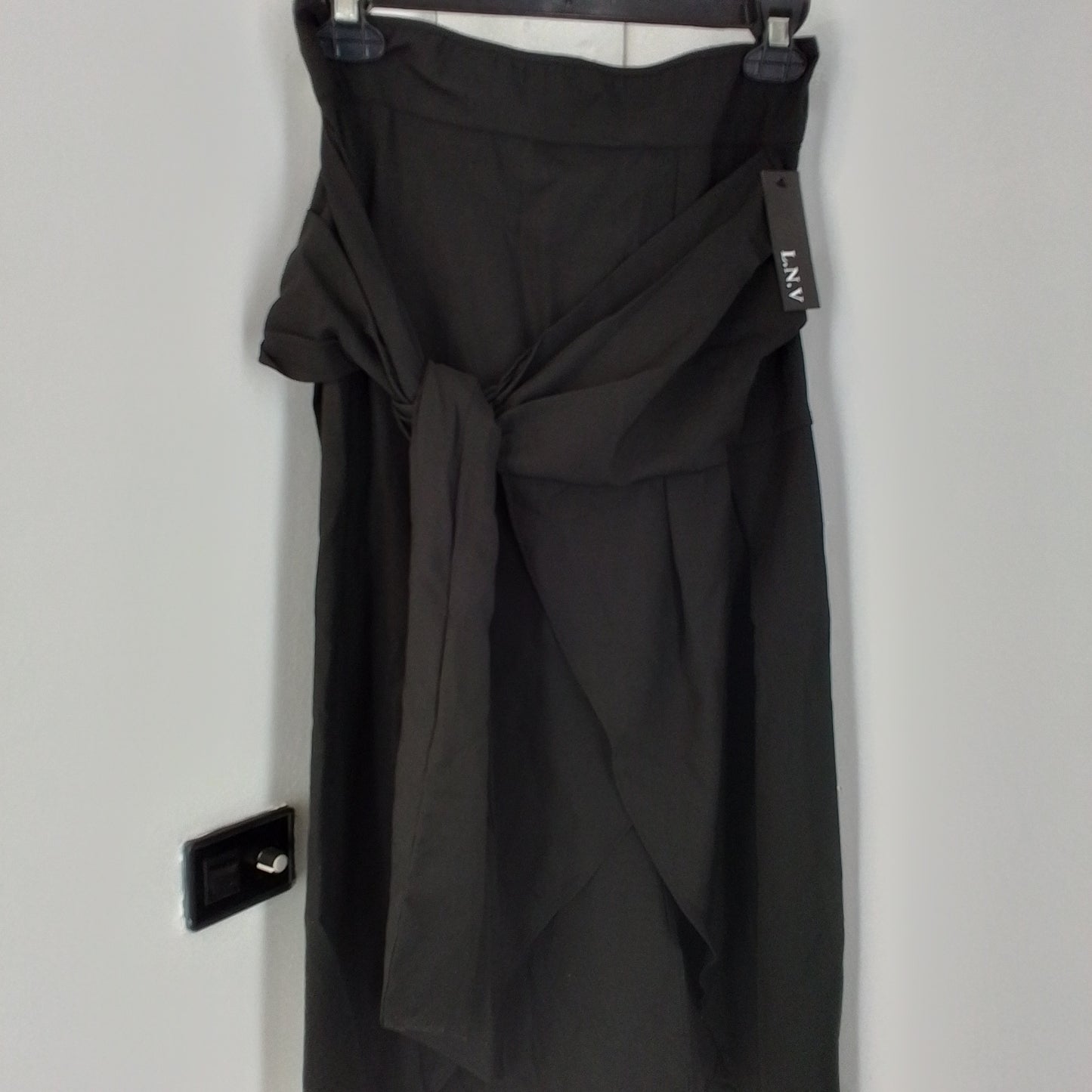 Women's Black Polyester Skirt - Size M