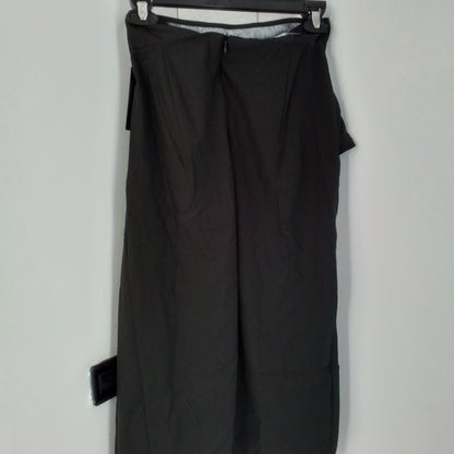 Women's Black Polyester Skirt - Size M