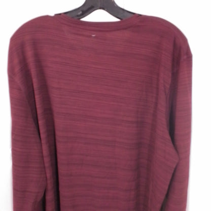 Men's Maroon Polyester Shirt - XXL