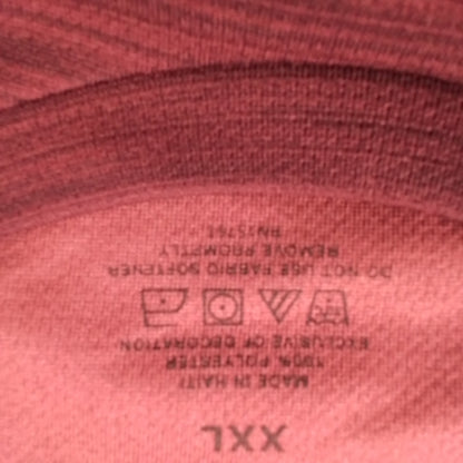 Men's Maroon Polyester Shirt - XXL